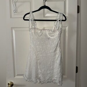 The Bar Jade Dress Blanc